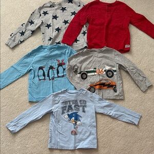 Boy long sleeve shirt bundle